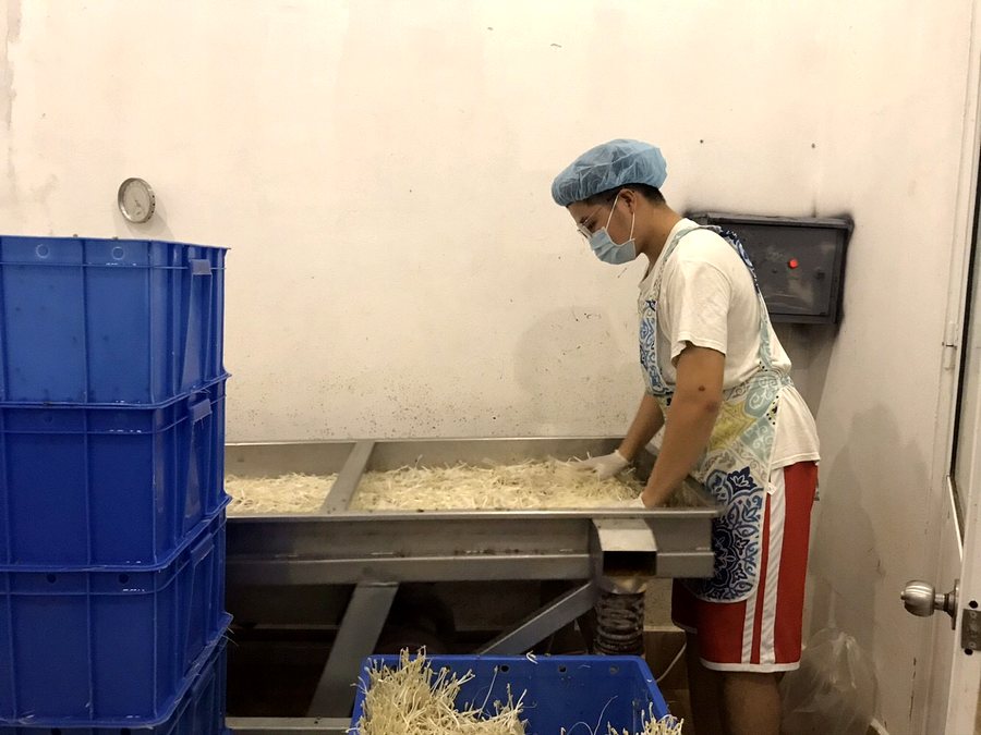 Rửa và cân